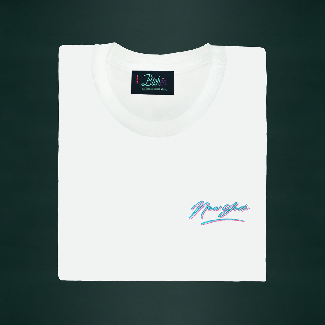 ✨ T-Shirt blanc Retro New York - Unisexe