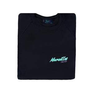 🍟Maroilles FRITES Pull noir – Unisexe | Phosphorescent