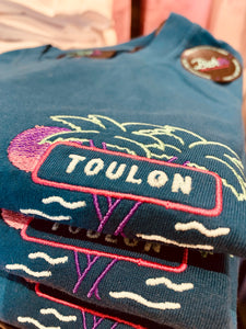 🌴 Toulon T-Shirt aquamarine – Unisexe | Phosphorescent