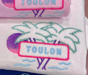 🌴 Toulon T-Shirt blanc – Unisexe | Phosphorescent