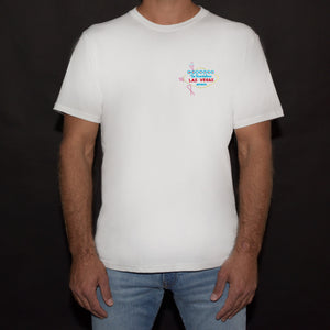 🦩 WELCOME To Scandalous LAS VEGAS NEVADA... T-Shirt blanc - Unisexe | Phosphorescent