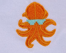 Charger l&#39;image dans la galerie, 🐙 Le Poulpe Gangsta T-Shirt blanc - Unisexe | Phosphorescent