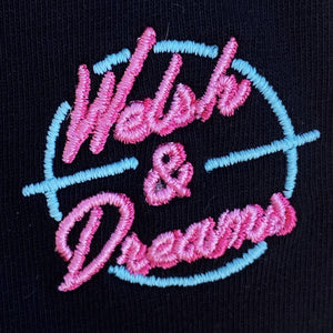 💭Welsh & Dreams T-Shirt noir – Unisexe | Phosphorescent