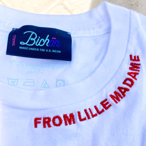 🫀FROM LILLE MADAME T-Shirt blanc – Unisexe