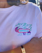 Charger l'image dans la galerie, 😈🌴"Massilia, the Mediterranean Vice City" T-Shirt blanc – Unisexe oversize | Phosphorescent