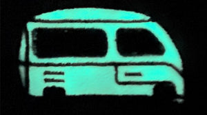 ☮️Van Life direction Le Sud T-Shirt blanc - Unisexe | Phosphorescent